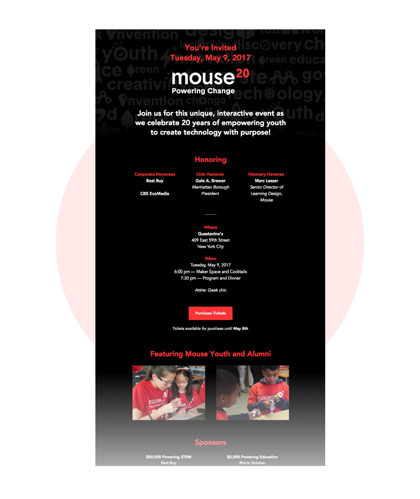 Mouse gala email
