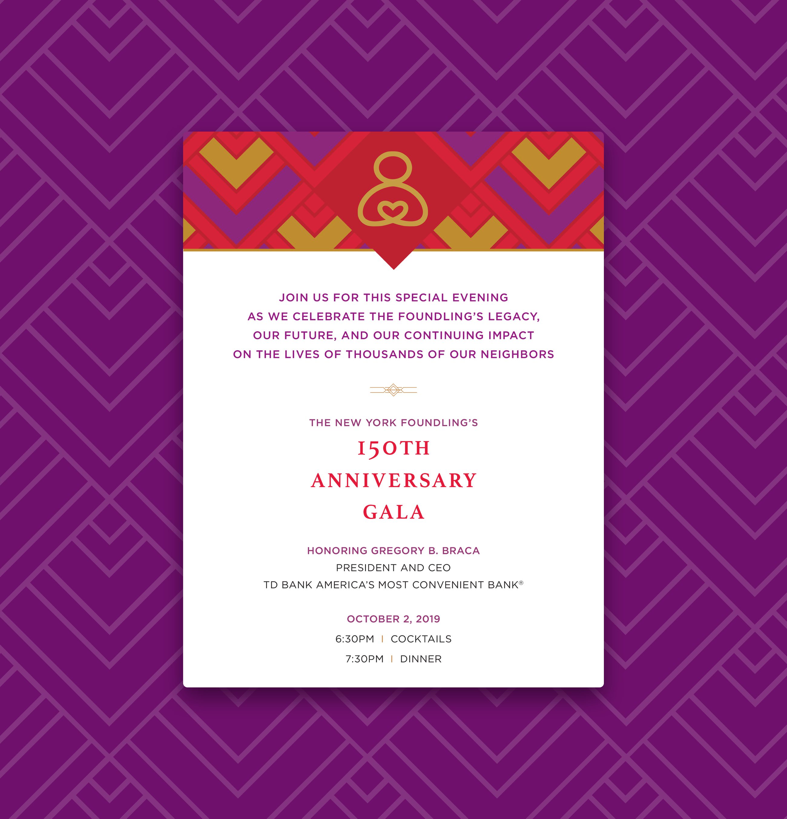 The New York Foundling 150th anniversary gala email