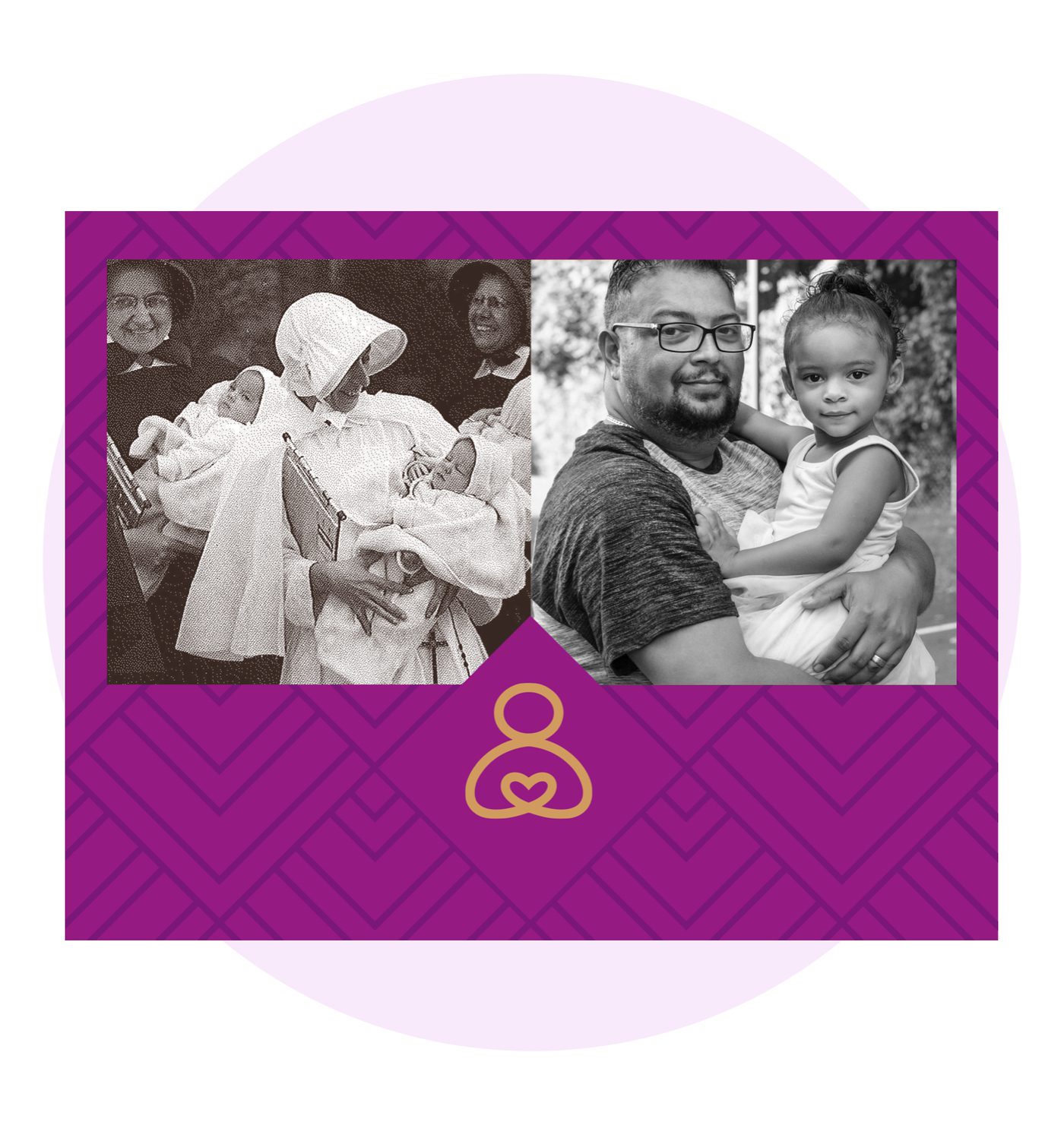 The New York Foundling 150th gala photos showing staff caring for children over 100 years ago and then today