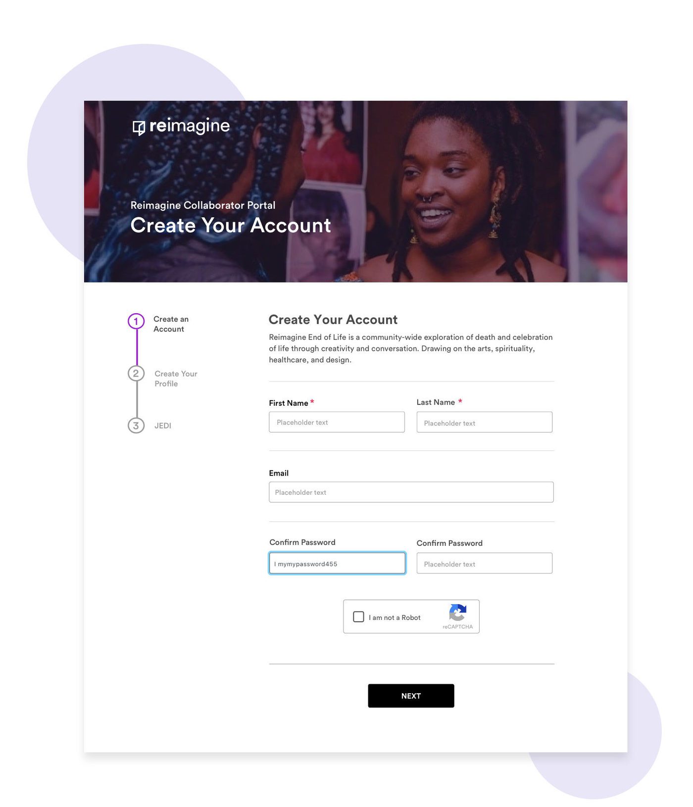 Reimagine web portal
